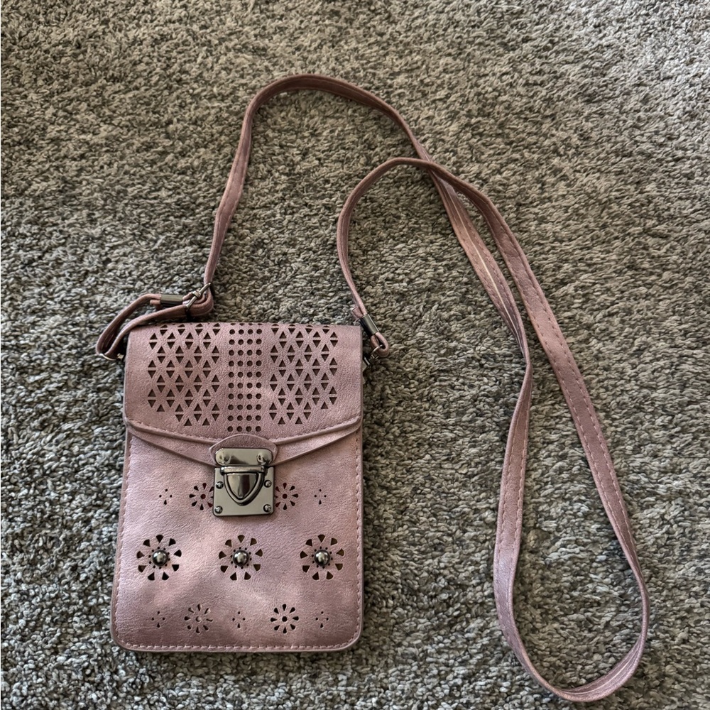 Elegant Pink Crossbody Bag